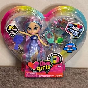 Vibe Girls Mia Ocean Vibe Doll, Vibe Ring, 50 Stickers & Vibe Diary Brand New